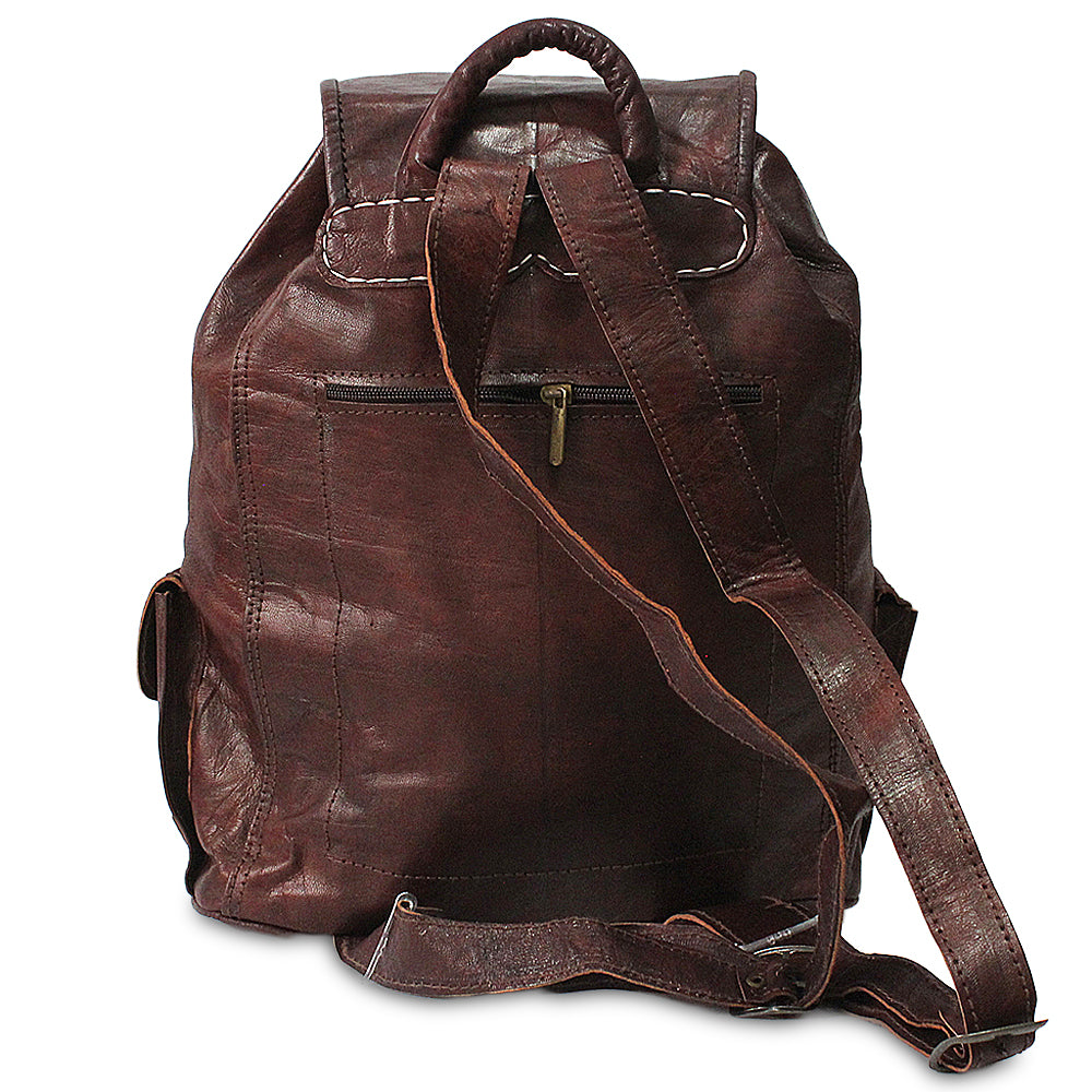 Sac à dos cuir vintage