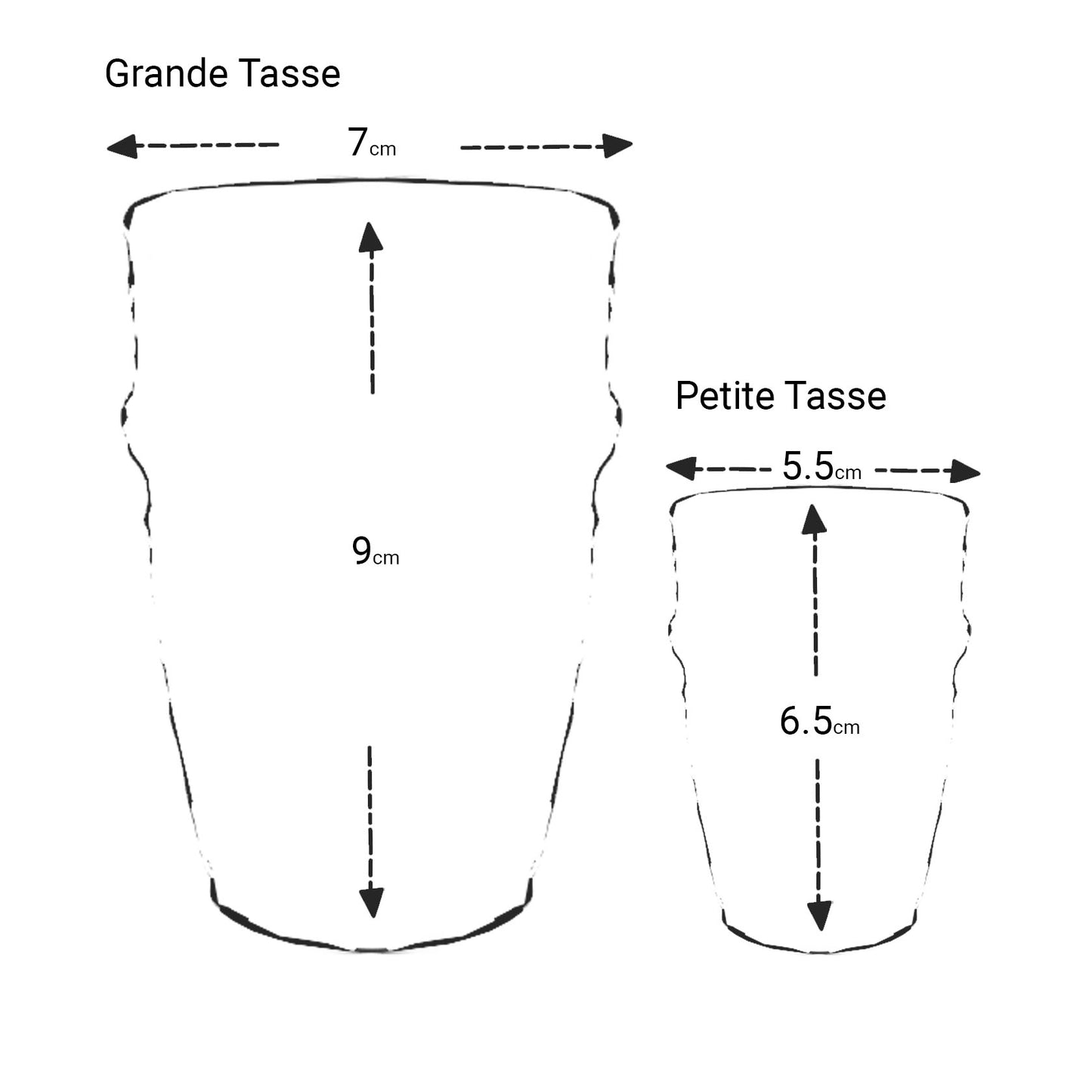Tasse Gravée rouge carmin