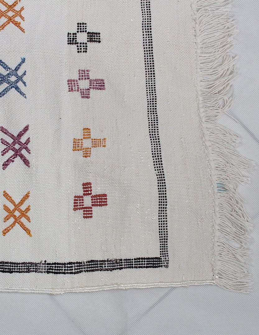 Tapis Berbère Sabra Blanc - Bejaâd