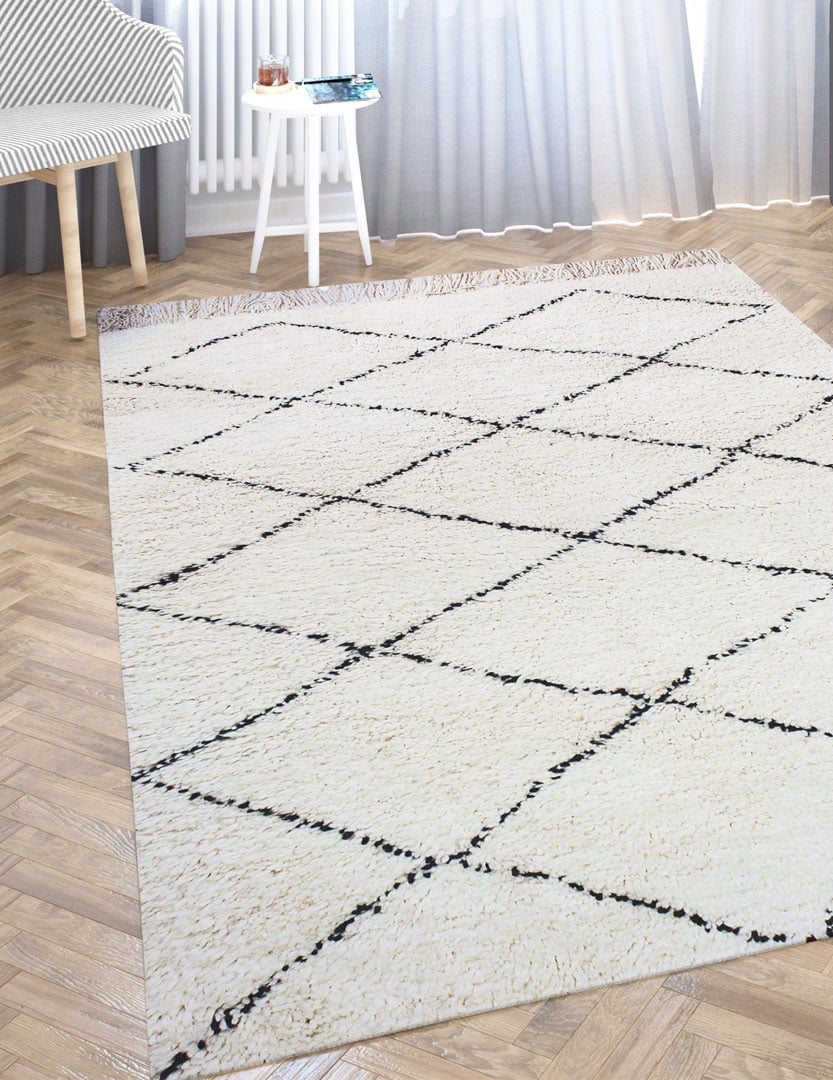 Tapis Beni Ouarain  100% laine