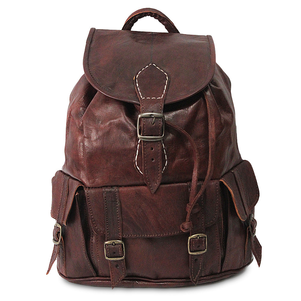 Sac à dos cuir vintage