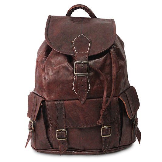 Sac à dos cuir vintage