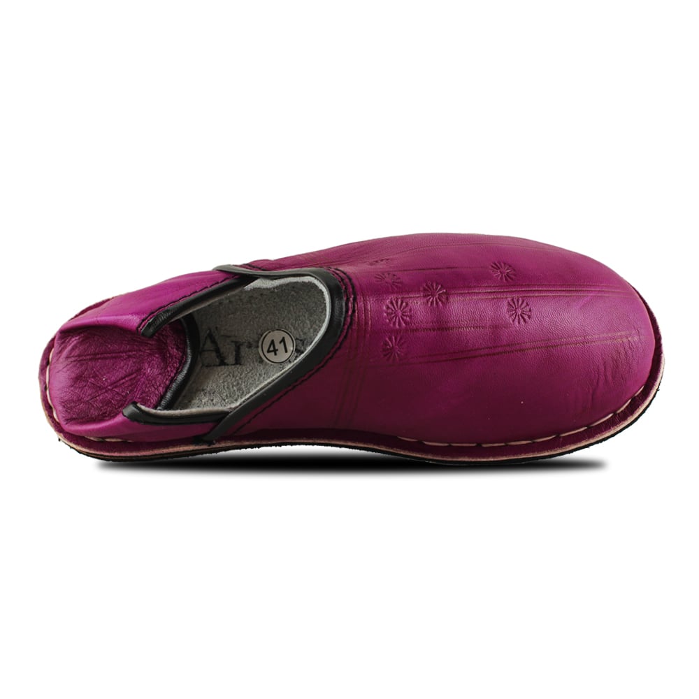 Babouche Berbère mule fuchsia