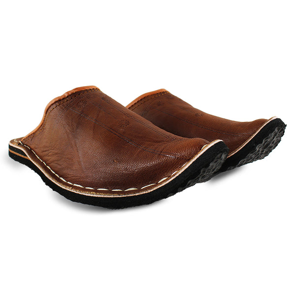 Babouche homme Aladin Marron