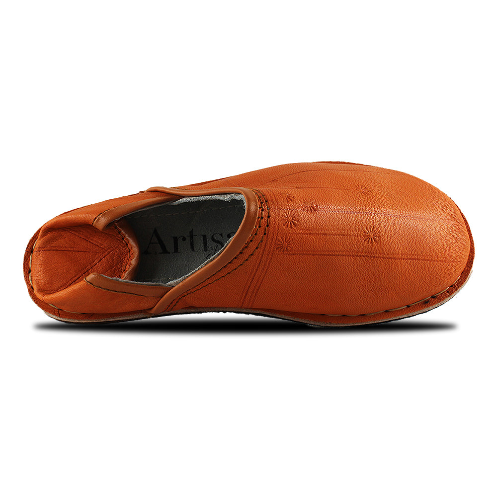 Babouche mule Orange