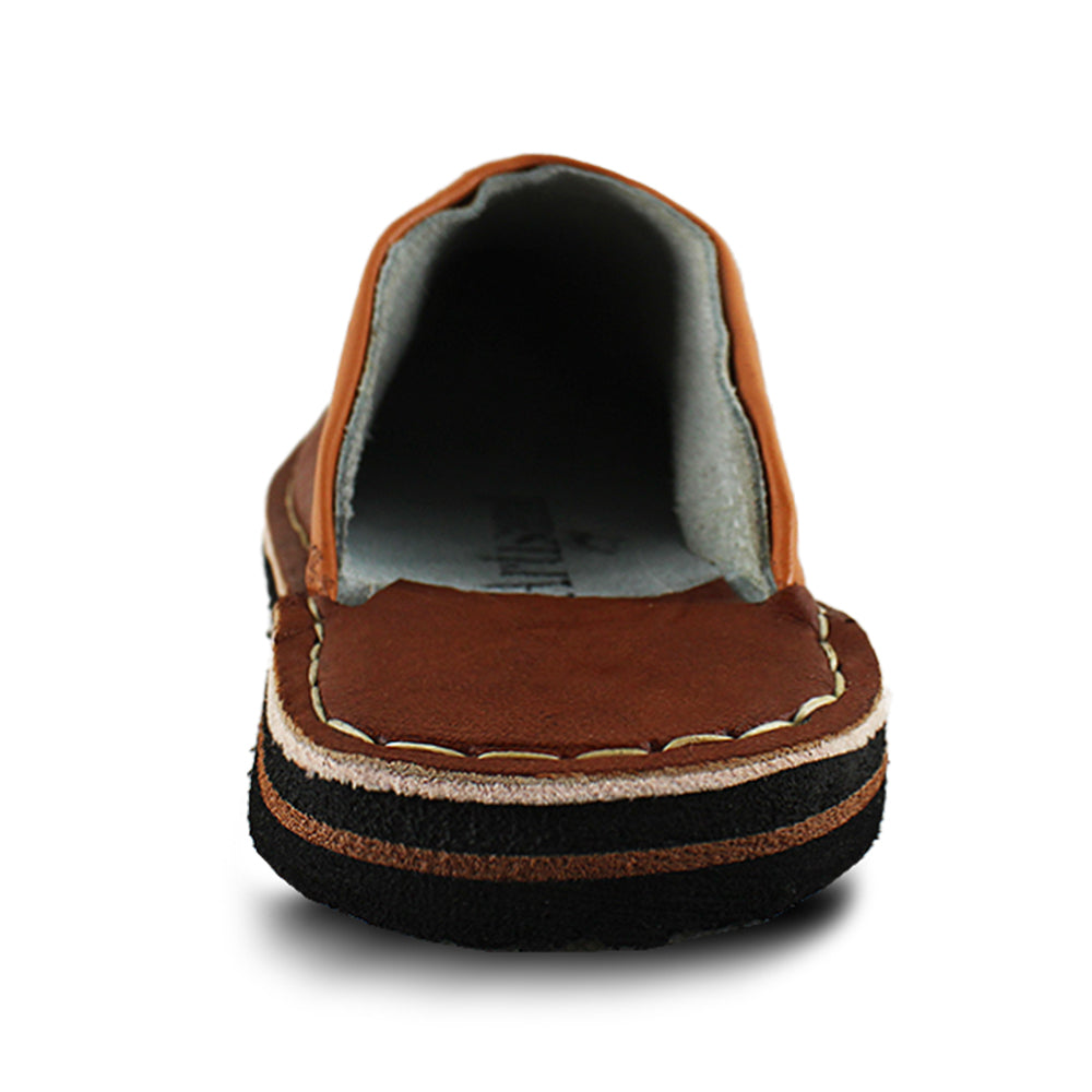Babouche homme Aladin Marron