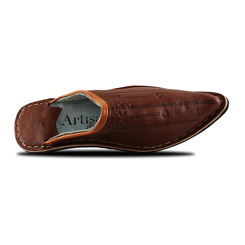 Babouche homme Aladin Marron
