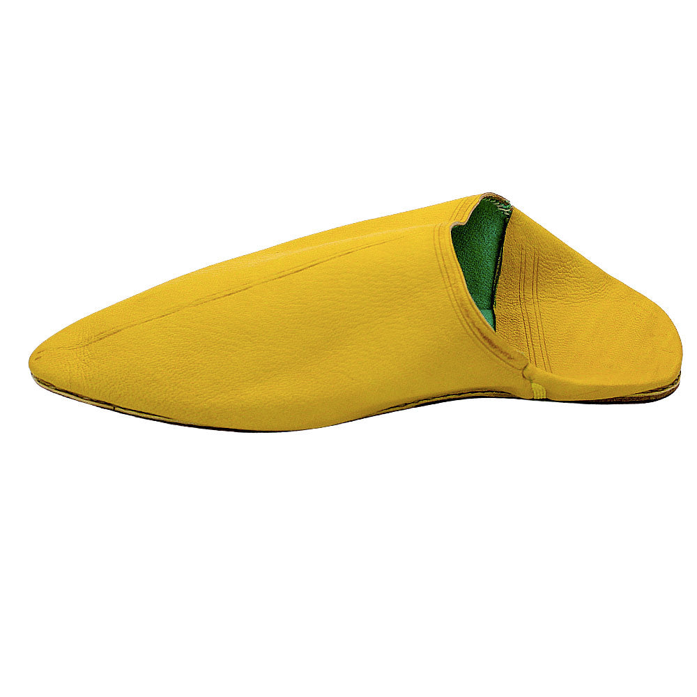 Babouche Classique cuir jaune