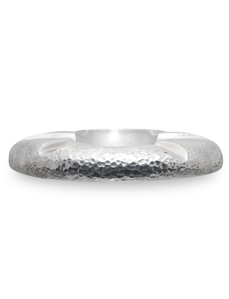 Cendrier en aluminium arrondi