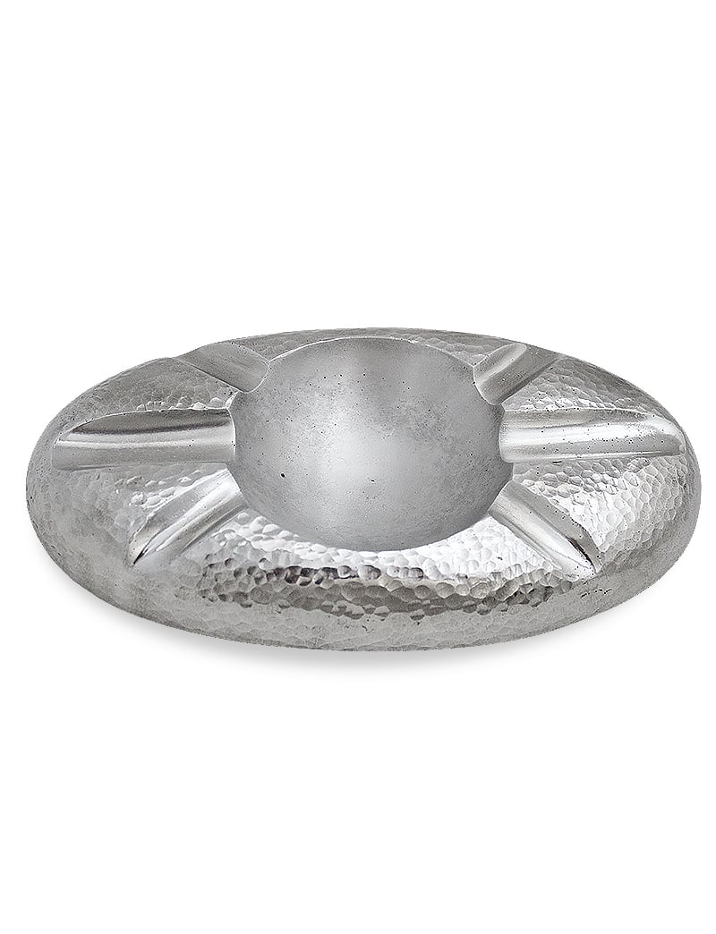 Cendrier en aluminium arrondi